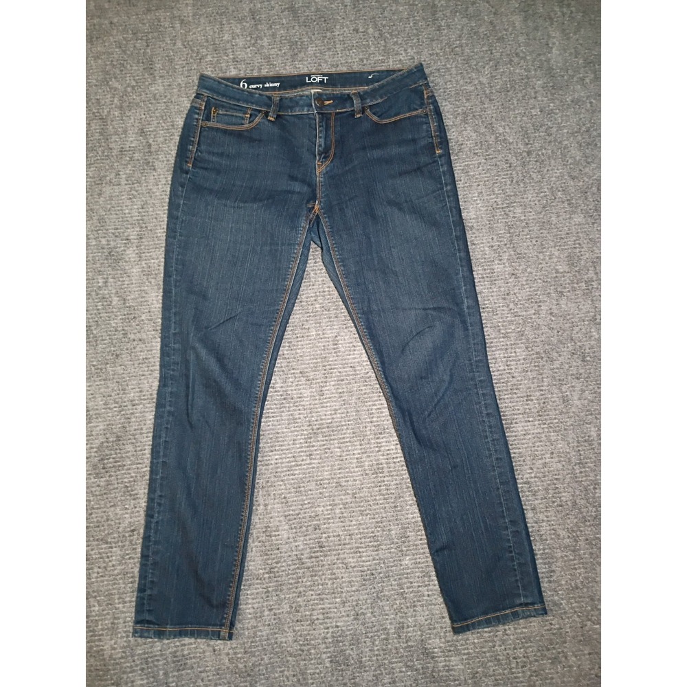 Ann Taylor LOFT‎ Women's Curvy Skinny Denim Jeans Size 6
